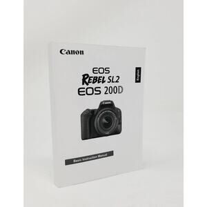 Canon EOS Rebel SL2 / 200D Camera Instruction Manual In English French Spanish